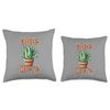 Aloe There Aloe Vera Plant Pun Throw Pillow