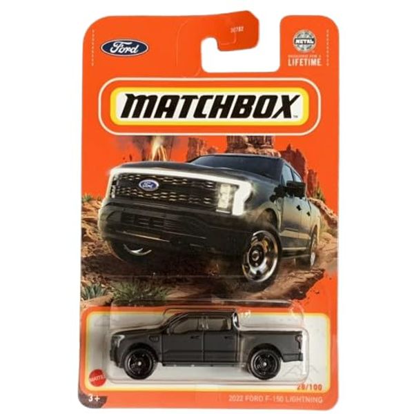 Matchbox 2022 Ford F-150 Lightning Black, 1:64 Scale Diecast Model