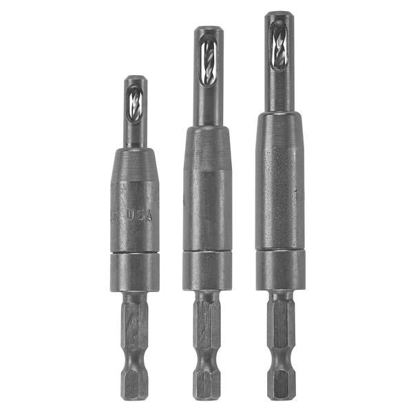 BOSCH CC2430 3-Piece Clic-Change 1/4 In. Self-Centering Drill Bit Assorted Set