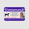Assistance Dog UK Law Card AD7