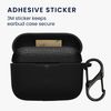 kwmobile Marshall Motif II ANC Case - Wireless Earbuds Silicone Drop Proof Protective Case Black