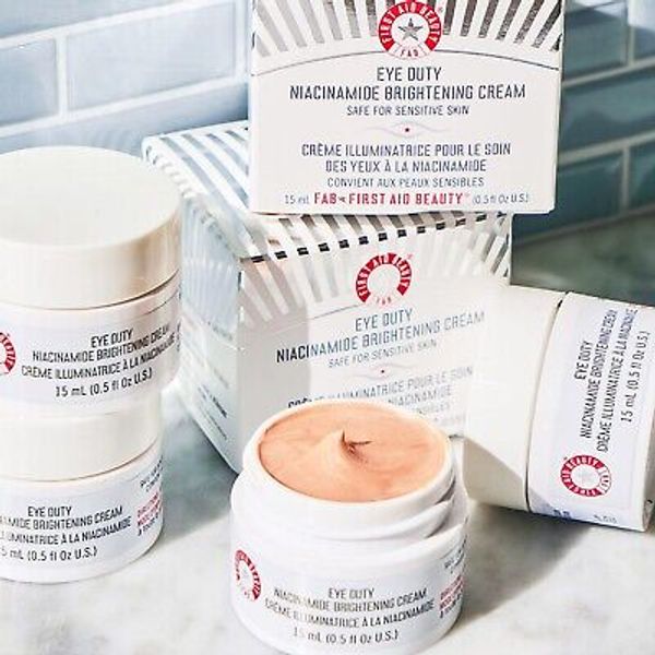 First Aid Beauty Eye Duty Niacinamide Brightening  Cream 0.5 oz 15 ml Authentic