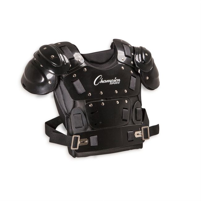 Champion Sports Umpire Chest Protector: 17 Inch Lightweight Soft Shell Umpire Armor for Softball & Baseball Equipment