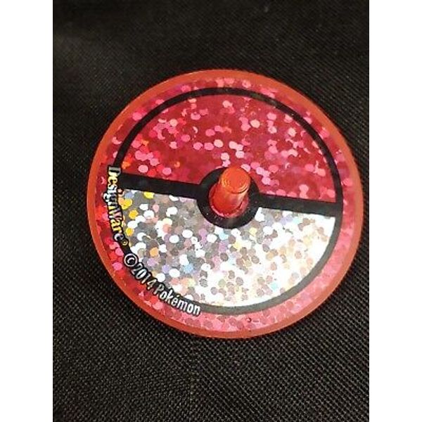 2014 DesignWare Pokemon Holographic Glitter Spinning Top Toy Gashapon Gumball