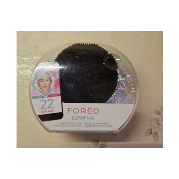 Foreo Luna FoFo Smart Beauty Black Facial Cleansing Brush New in Box