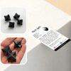 VIE Small Merkaba Star, 2cm, Black Agate, Natural, One Size