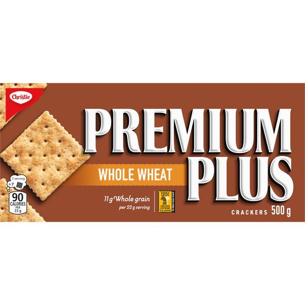 Christie Premium Plus Whole Wheat Crackers 500g from Canada