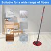 2 Pcs for Vileda Spin Mop Head Replacement, Mop Pads Replacement for Vileda Washable & Reusable Microfiber Spin Head Refills for Multi Surface and Floor Cleaning