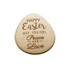 Wooden MDF Egg Happy Easter Words Craft Shape Laser Cut Embellishment (7cm)