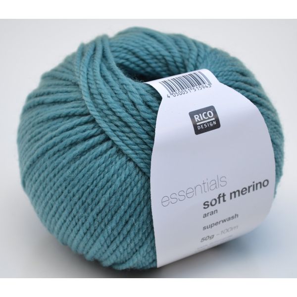 Rico Essentials Soft Merino Aran 25, 100% Wool Yarn