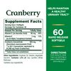 Nature's Bounty Cranberry Dietary Supplement, Supports Urinary Tract and Immune Health, Softgels, 25,200 Mg, 60 Ct