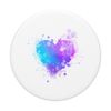 Color blob heart with many colors PopSockets Swappable PopGrip
