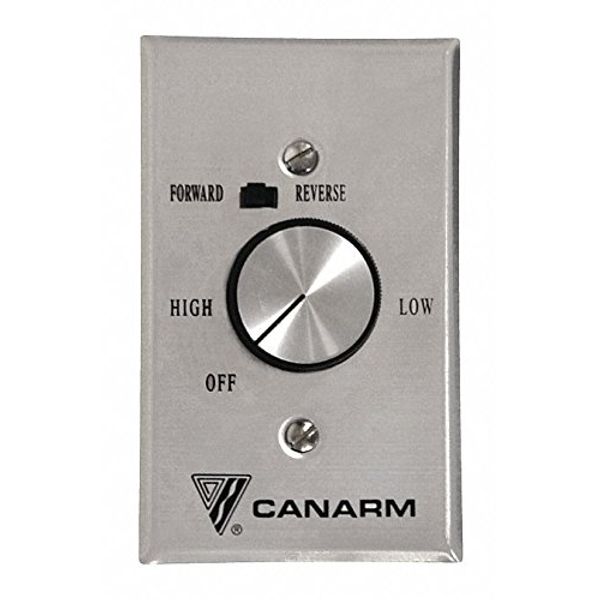 CANARM Fan Control, Rotary, 120V, 5A