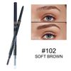 PHOERA Ultra Slim Eyebrow Liner Pencil With Brow Brush AQUAPURITY Fill & Sculpt Eyebrow Definer Natural Looking Brows Long Lasting (102 SOFT BROWN)