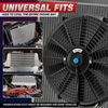 16" 12V Electric Raidator Cooling Fan Thermostat Wiring Relay Control Switch Kit