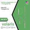 Set of 3 Lathbury Applicators, 6.5", Triangular Tip