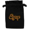 Flox Creative Black Organic Small Drawstring Pouch Eyup