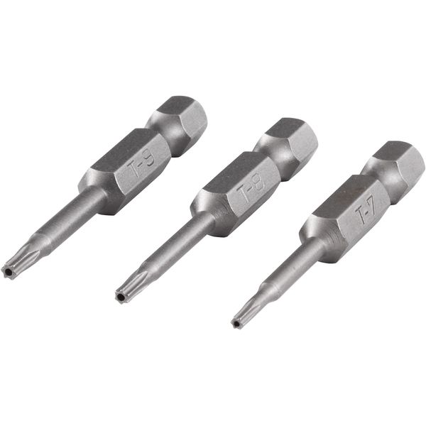 wolfcraft Solid Safety Screwdriver Blade Set, 3 pcs. I 1260000 I 3 Solid bits, 50 mm