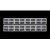 Colonial 509 Set of 8 Window Inserts/Short Panel HOLMES Garage Doors White