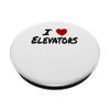 I Heart (Love) Elevators Lift Transportation Conveyor PopSockets Swappable PopGrip
