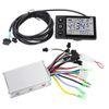Electric Controller Box Motor Brushless Controller,24V-48V Electric Scooter Brushless Controller Kit with LCD Display Panel,Waterproof Scooter Motor Controller,for Electric