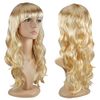 TRIXES Bombshell Wig - 20" Natural Looking Long Wavy Hair with Fringe - Costume Party Cosplay Halloween Fancy Dress (Blonde)