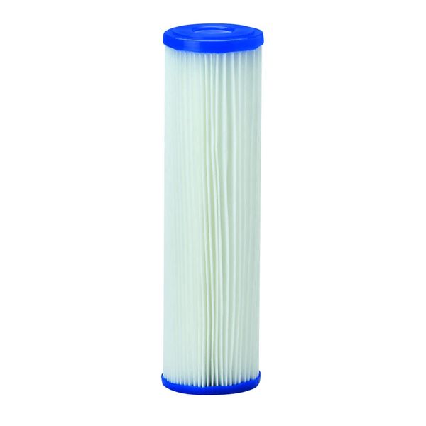 Pentair Pentek R50 Sediment Water Filter, 10-Inch, Under Sink Pleated Polyester Filter Cartridge, 10" x 2.5", 50 Micron