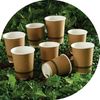Parkers Biodegradable Double Wall Kraft Coffee Cups 500 x 8oz