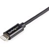 StarTech.com 2m Apple Lightning to USB Cable for iPhone/ iPod/ iPad - Apple MFi Certified Charging & Sync Cable, Black, USBLT2MB
