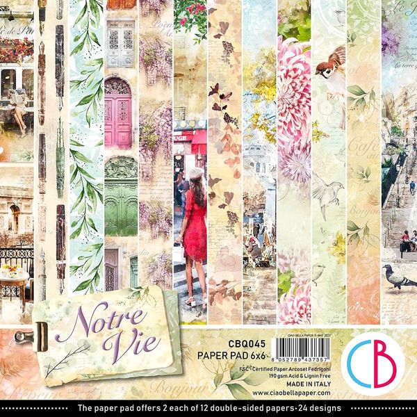 Ciao Bella Paper Pad, White, one Size