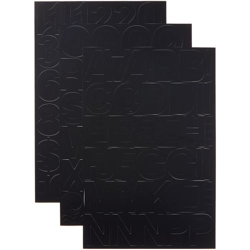 Headline Sign Stick-On Vinyl Letters and Numbers, Black, 2-Inch, Made in USA (31211)