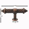 GlideRite Hardware - 3131-MB - Twisted Steel Drawer Pull Knob, 3.5", Matte Black (25)