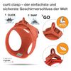 curli Vest Harness, Clasp, Air Mesh, Orange, L