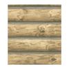 Lake Forest Lodge Rustic 3D Mountain LOGS Wallpaper CH7977 Prepasted Double Roll