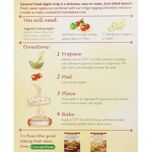 Concord Farms Apple Crisp Mix (VALUE PACK of 2 Box's)