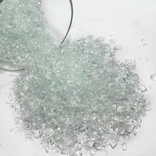Clear Crushed Glass for Resin- 3-6mm Broken Glass Pieces for Craft - 1.5lb for Resin Art Vase Filler,Fire Pit,Garden Decor,Succulents, Candle Holder Filler (1.5, Pounds)
