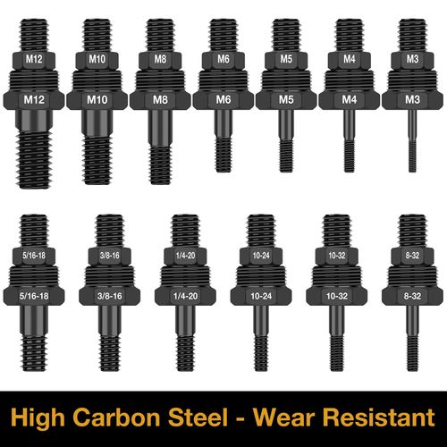 YUZES M8 Rivet Nut Tool Tip, Replacement Mandrel, Compatible with Beaspire and Astro Rivet Nut Drill Adapter, 10 Series Rivet Nut Tool