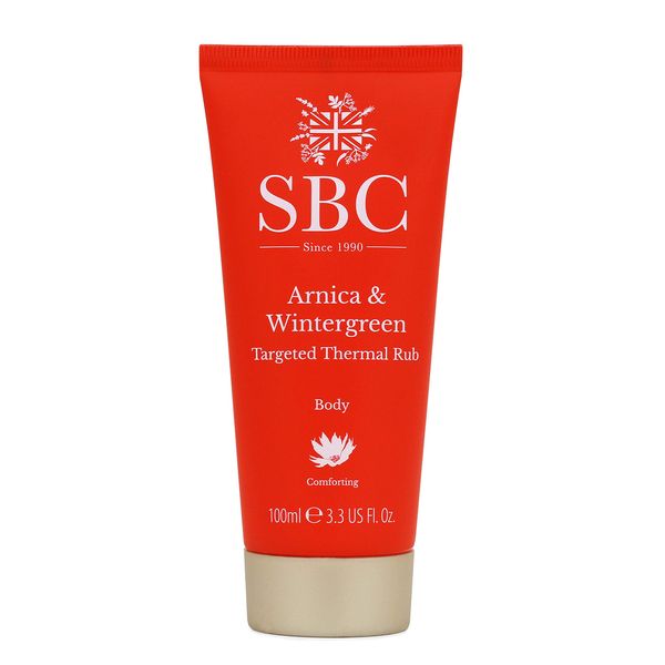 SBC Skincare Arnica & Wintergreen Targeted Thermal Rub - 100ml | Thermal Muscle Rub for Muscle Tension Relief | Warming Muscle Cream