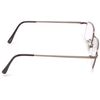 Foster Grant Men's T10 Rectangular Reading Glasses, Shiny Gunmetal/Transparent, 52 mm, +1.00
