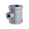 Everflow Supplies GMRT1201 1-1/2 X 1/2" Galvanized Malleable Reducing Tee With Female Threaded Fitting