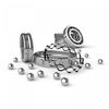 sourcing map 10mm Precision Balls Carbon Steel Solid Bearings Ball 100pcs