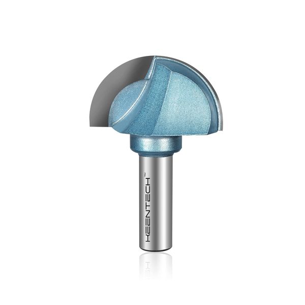 KEENTECH Router Bits, Carbide Tipped Core Box Bit for Edge Forming, Industria...