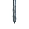 5 Pack - 1/4 x 2" INCH 500 LBS Shoulder Pattern Screw Eye Bolt Lag Thread Forged/Galvanized