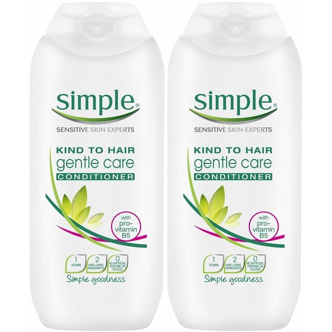 Simple Kind To Hair Gentle Care Conditioner, 6.7 Ounce / 200 Ml (Pack of 2)