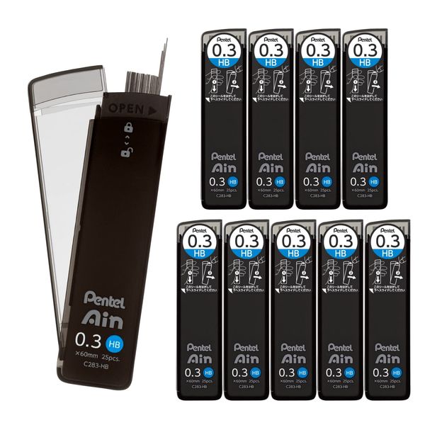 Pentel C283-HB Sharp Lead Pentel Ain 0.3mm HB 10 Pieces