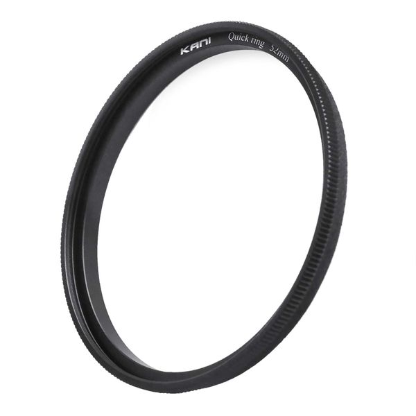 KANI 809605 52mm Filter Quick Release Quick Ring No Shedding Hook Push Mount Screwless Filter Accessories Aluminum