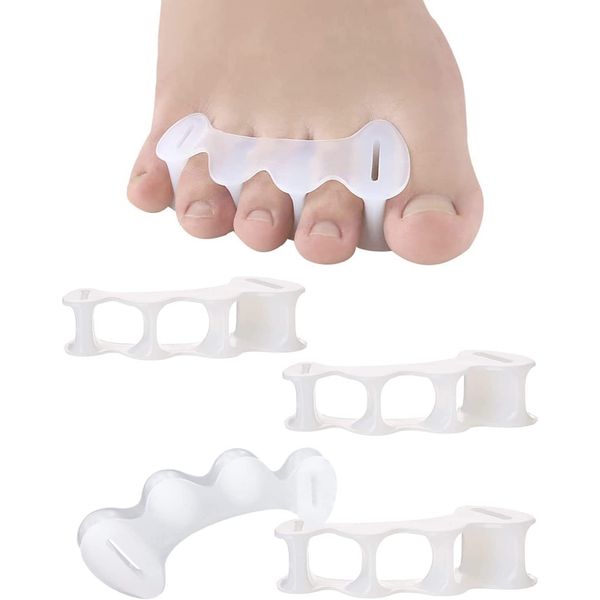 Toe Separators for Bunion Relief and Foot Alignment - Unisex  2 pair (Sizes M)
