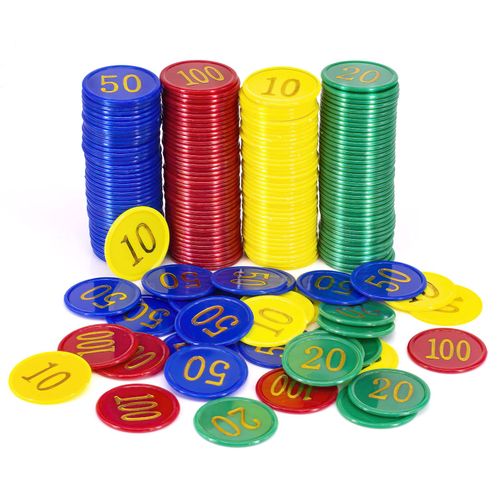 Wrzbest Plastic Poker Chips 160 Poker Chip Set with Storage Box,Denomination Printed Casino Style Chip for Texas Home Holdem Poker Game Nights,Blackjack or Roulette Games,Casino Parties (160 pcs)