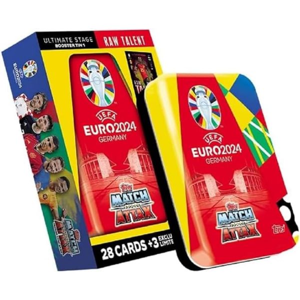 Euro 2024 Mini Match Attax Card Tin