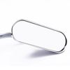 Chrome Motorcycle Rear View Side Mirrors 8MM 10MM Mini Oval For Harley Davidson